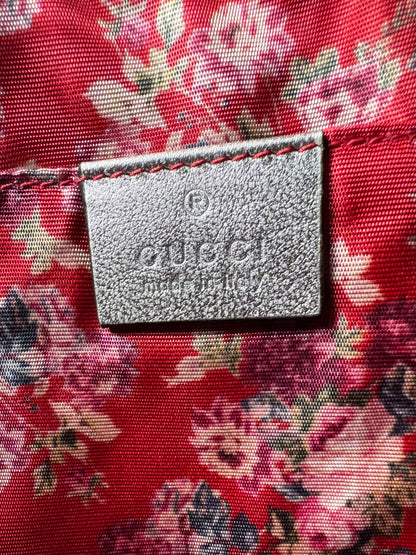 GUCCI Laminated Nappa Trapuntata Small Zumi Shoulder Bag