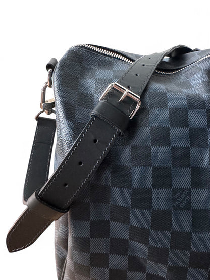 LOUIS VUITTON Damier Graphite Keepall Bandouliere 55