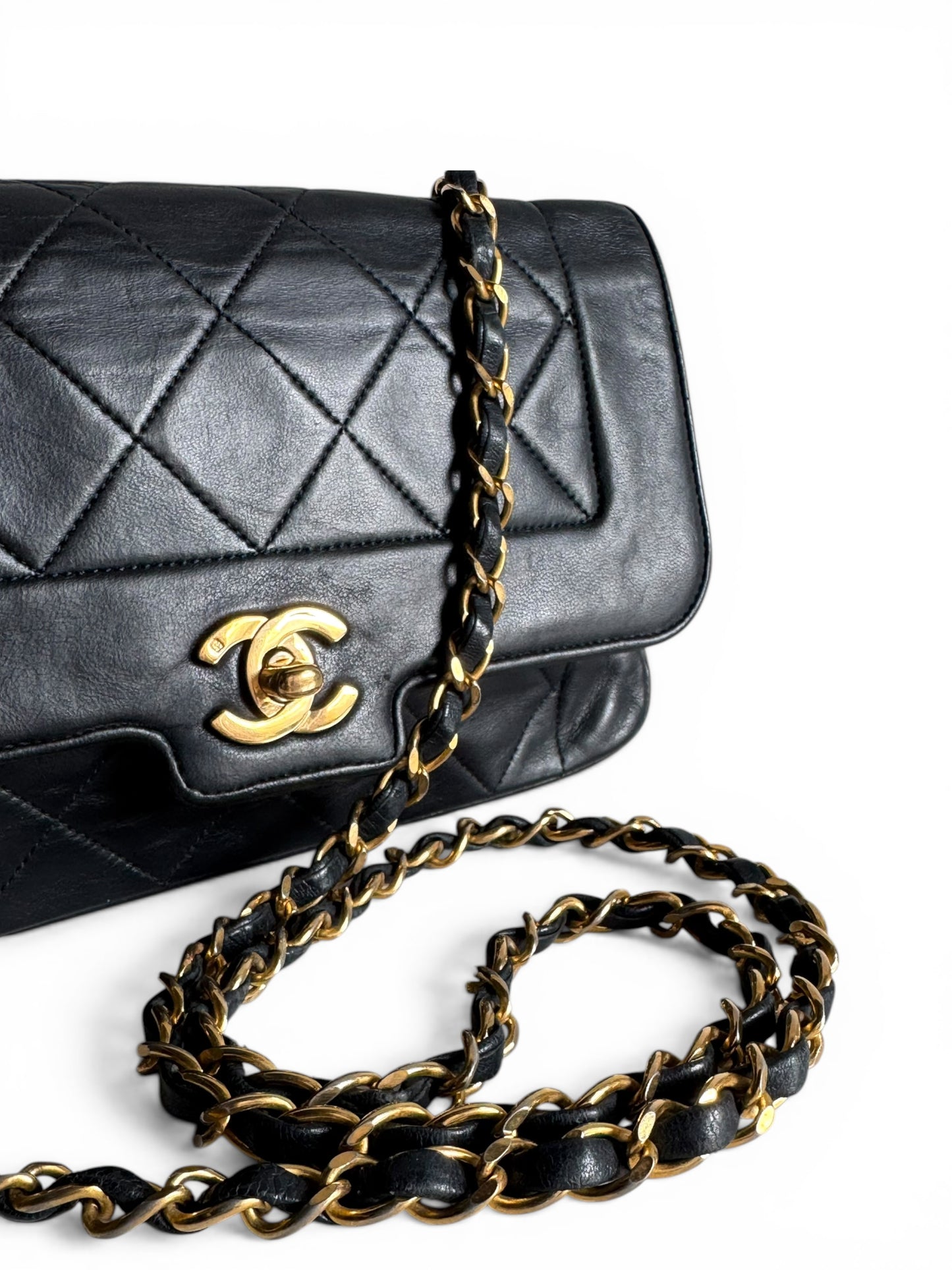 CHANEL Lambskin Small Diana Flap