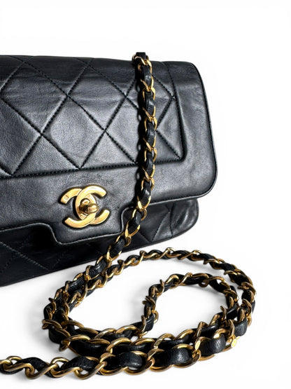 CHANEL Lambskin Small Diana Flap