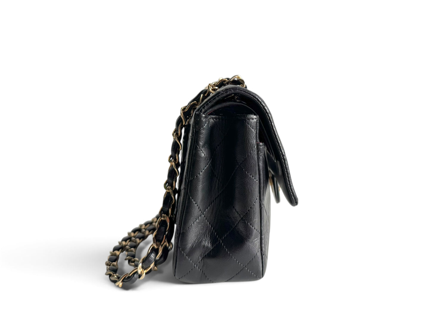 CHANEL Lambskin Quilted Small Double Flap