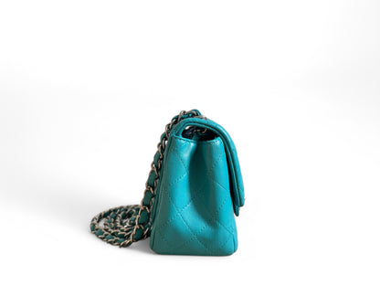 CHANEL Lambskin Quilted Mini Square Flap