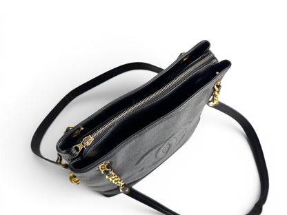 CHANEL Caviar CC Shoulder Bag