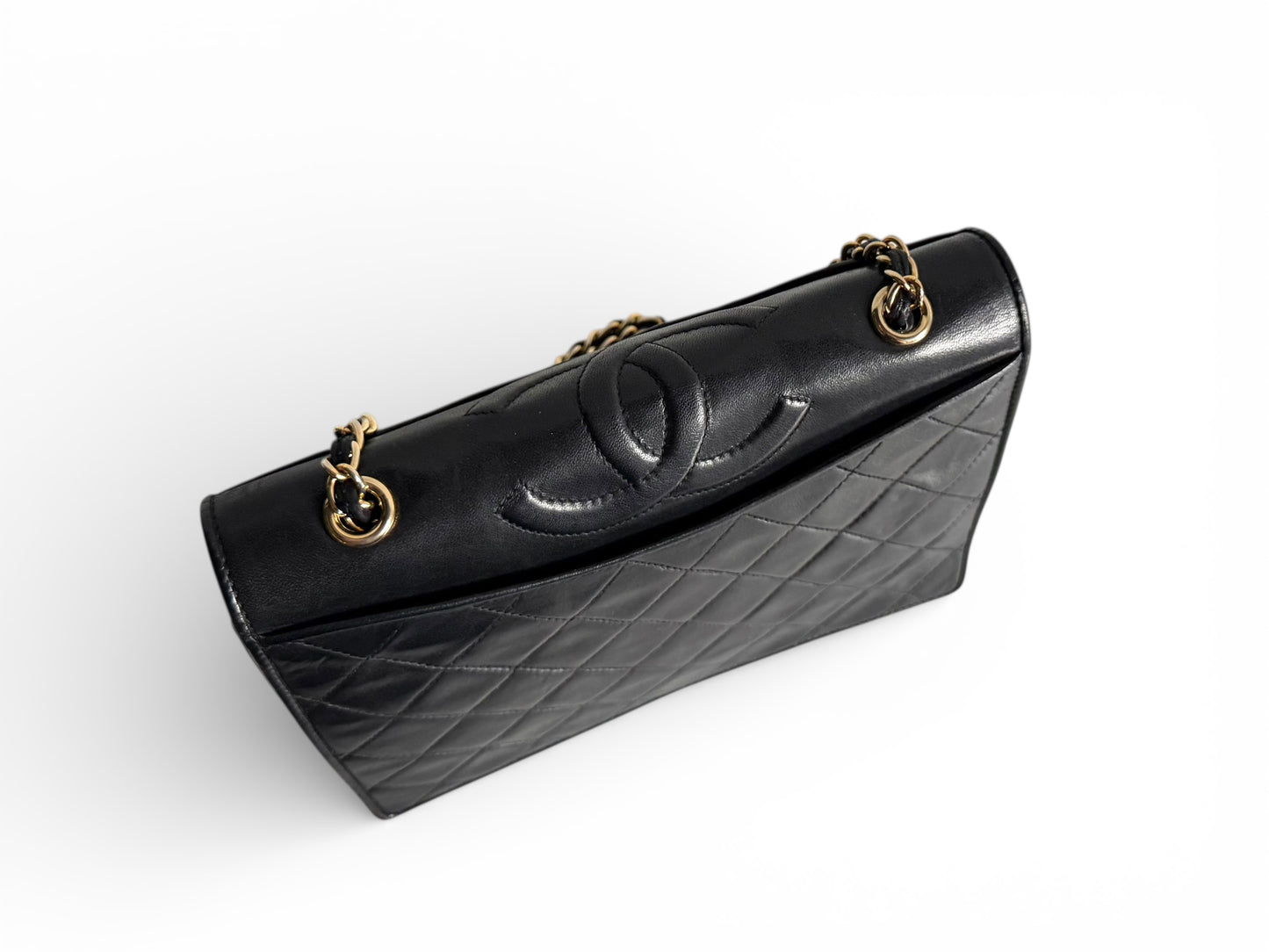 CHANEL Lambskin Quilted Small CC Single Flap Bag