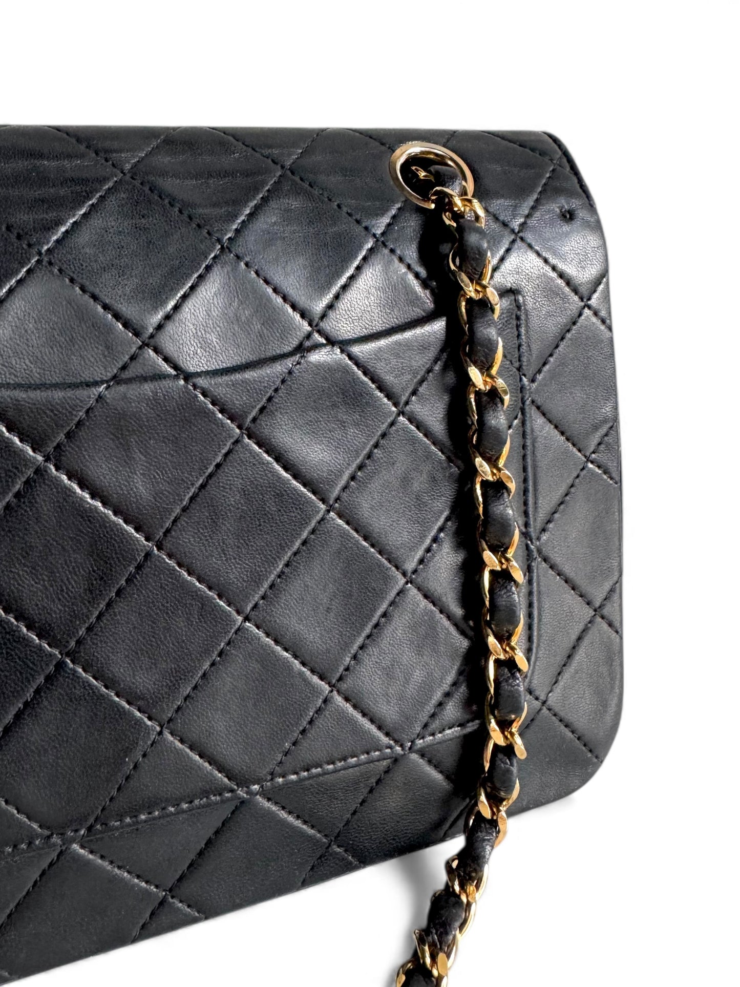 CHANEL Vintage Single Flap Bag Black