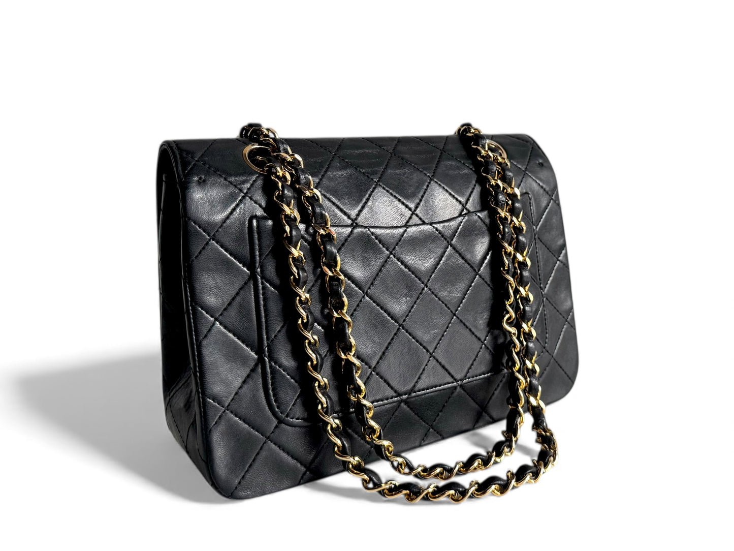 CHANEL Vintage Single Flap Bag Black