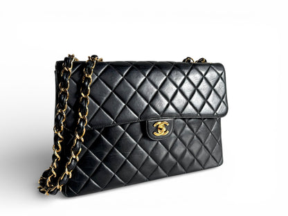 CHANEL Lambskin Quilted Jumbo Single Flap Bag
