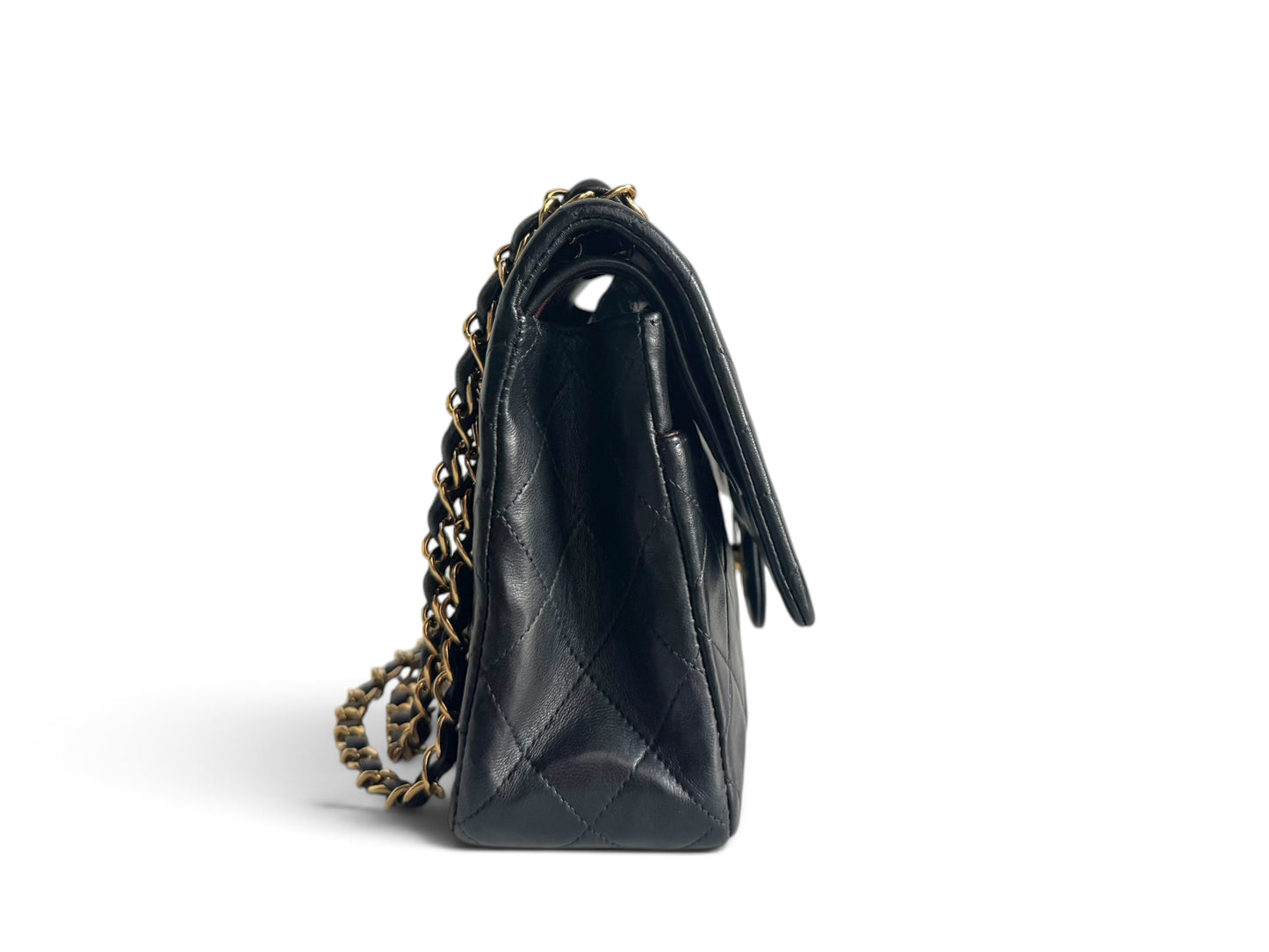 CHANEL Lambskin Quilted Medium Double Flap