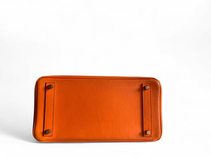 HERMES Box Calfskin Leather HAC Birkin 32