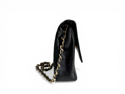 CHANEL Lambskin Chevron Flap Chain Shoulder Bag
