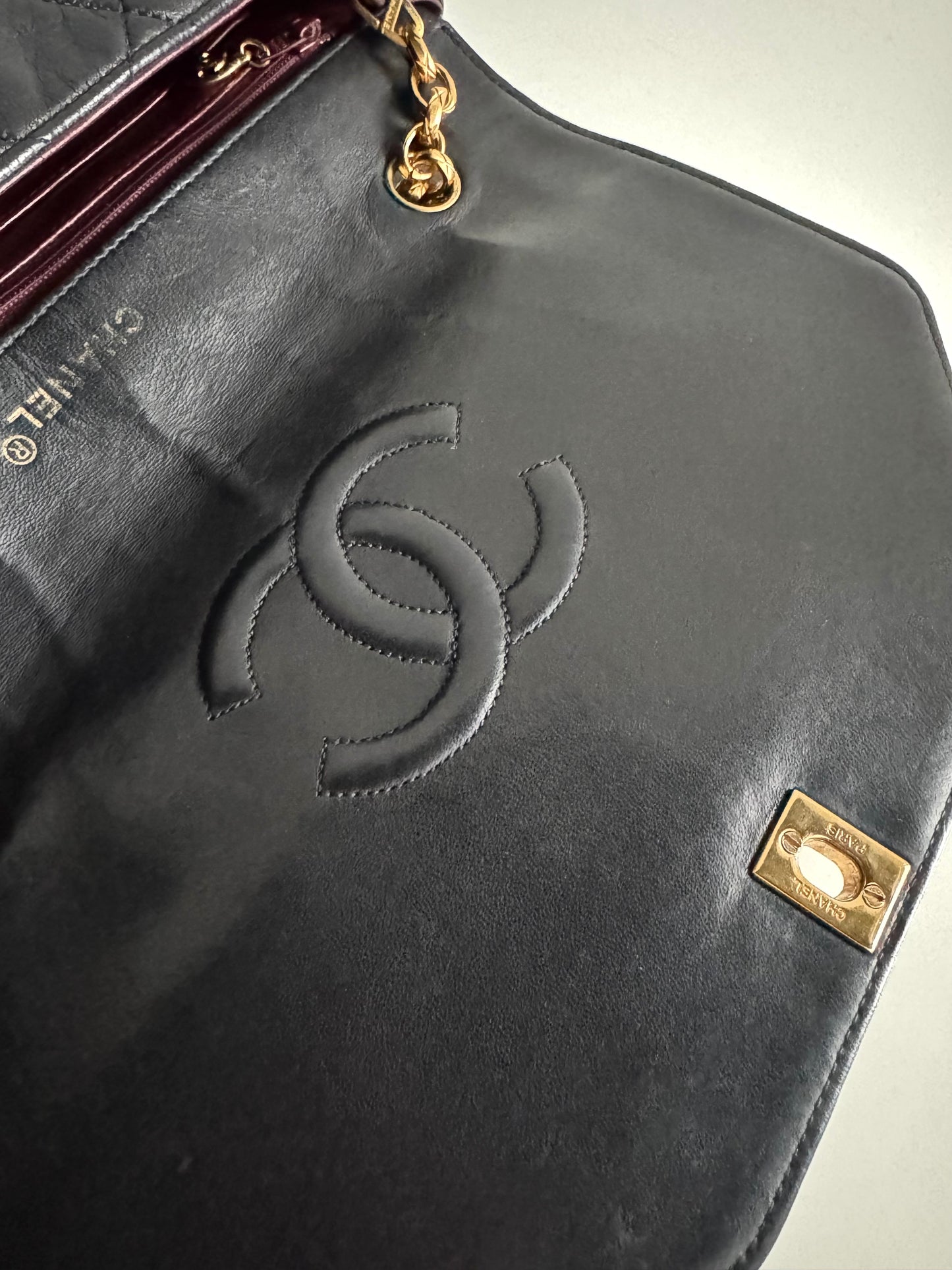 CHANEL Lambskin Diana Crossbody Bag