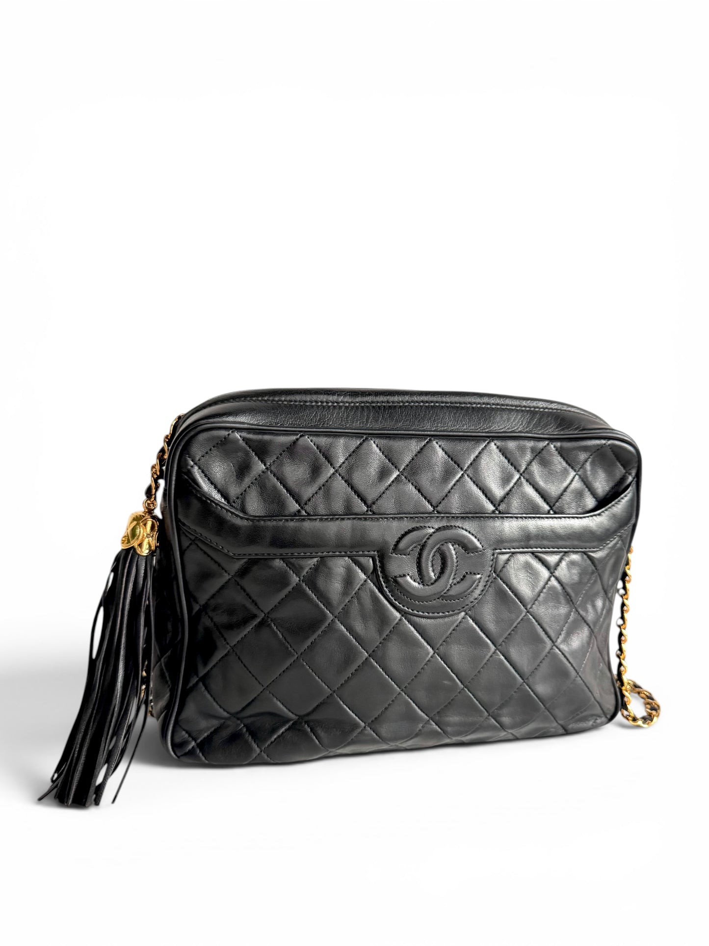 CHANEL Vintage Quilted Camera Bag