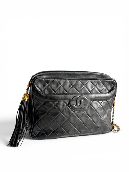 CHANEL Vintage Quilted Camera Bag