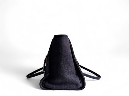 CHANEL Canvas Deauville Small Tote Denim