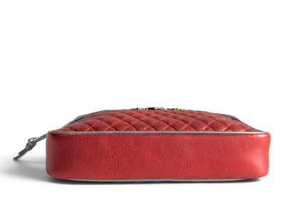 GUCCI Laminated Nappa Trapuntata Small Zumi Shoulder Bag
