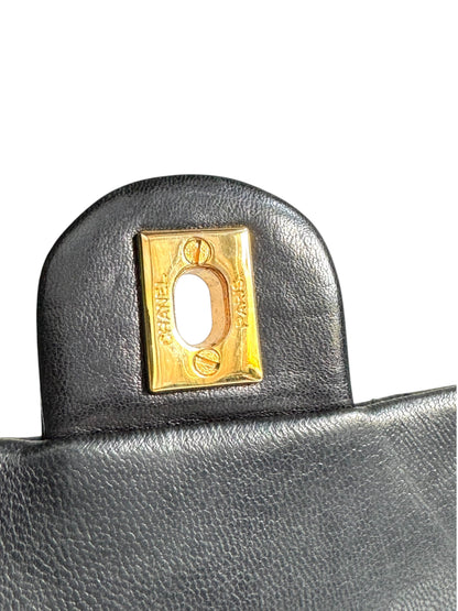CHANEL Lambskin Mini Flap Chain Handle Bag