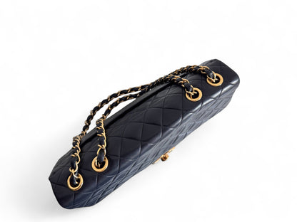 CHANEL Lambskin Quilted XL Jumbo Single Flap Bag