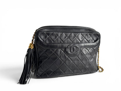 CHANEL Vintage Quilted Camera Bag