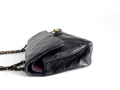 CHANEL Matelasse Double Flap Bag Black