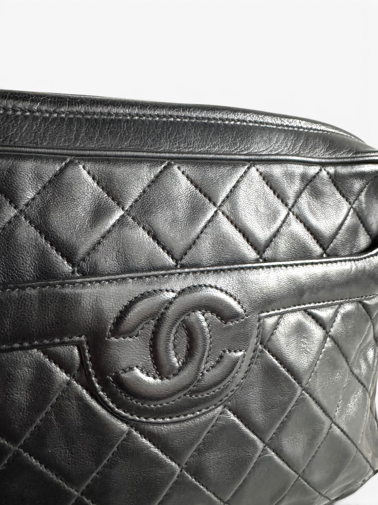 CHANEL Vintage Quilted Camera Bag