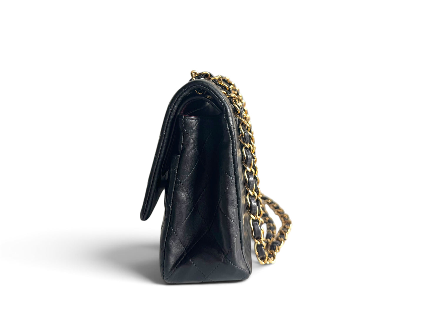 CHANEL Lambskin Quilted Medium Double Flap