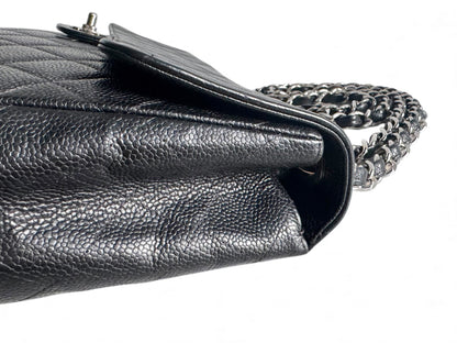CHANEL Caviar Jumbo Single Flap Bag