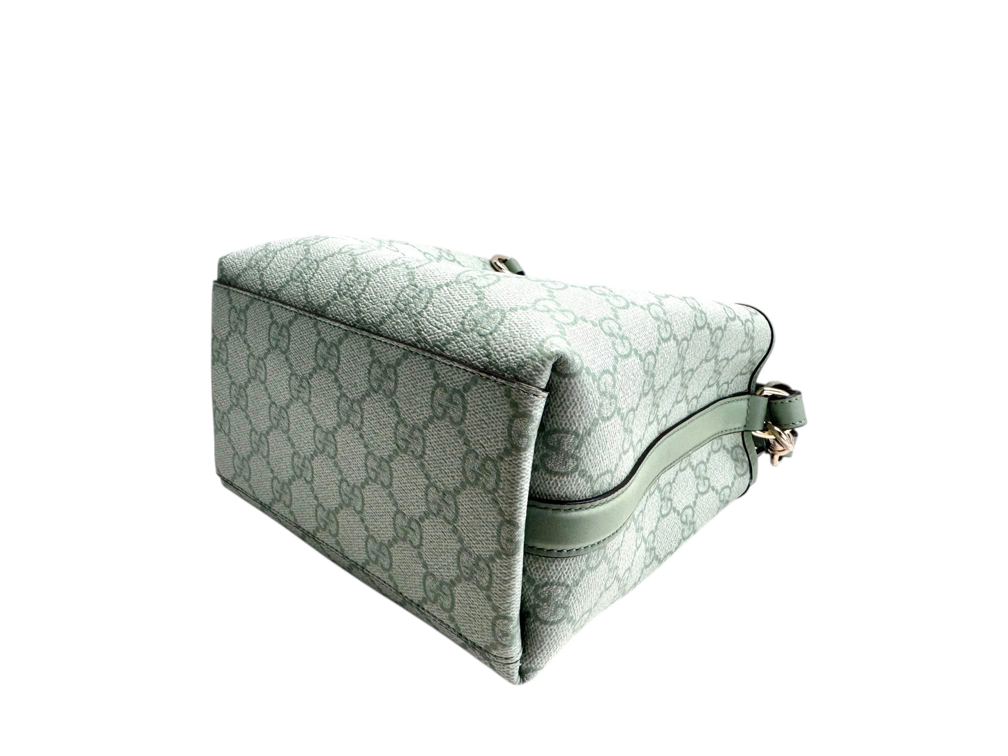 GUCCI GG Supreme Monogram Emblem Small Shoulder Bag