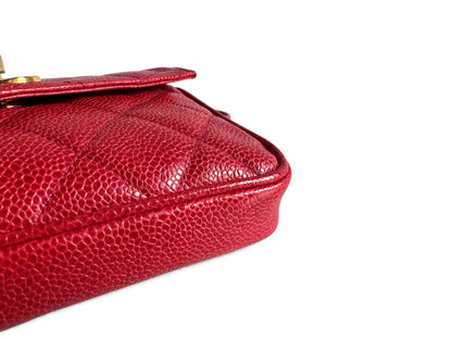 CHANEL Caviar Quilted Flap Waist Belt Bag