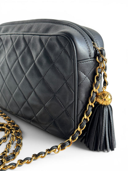 CHANEL Quilted Small Diamond CC Camera Bag
