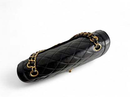 CHANEL Lambskin Quilted Medium Double Flap Bag