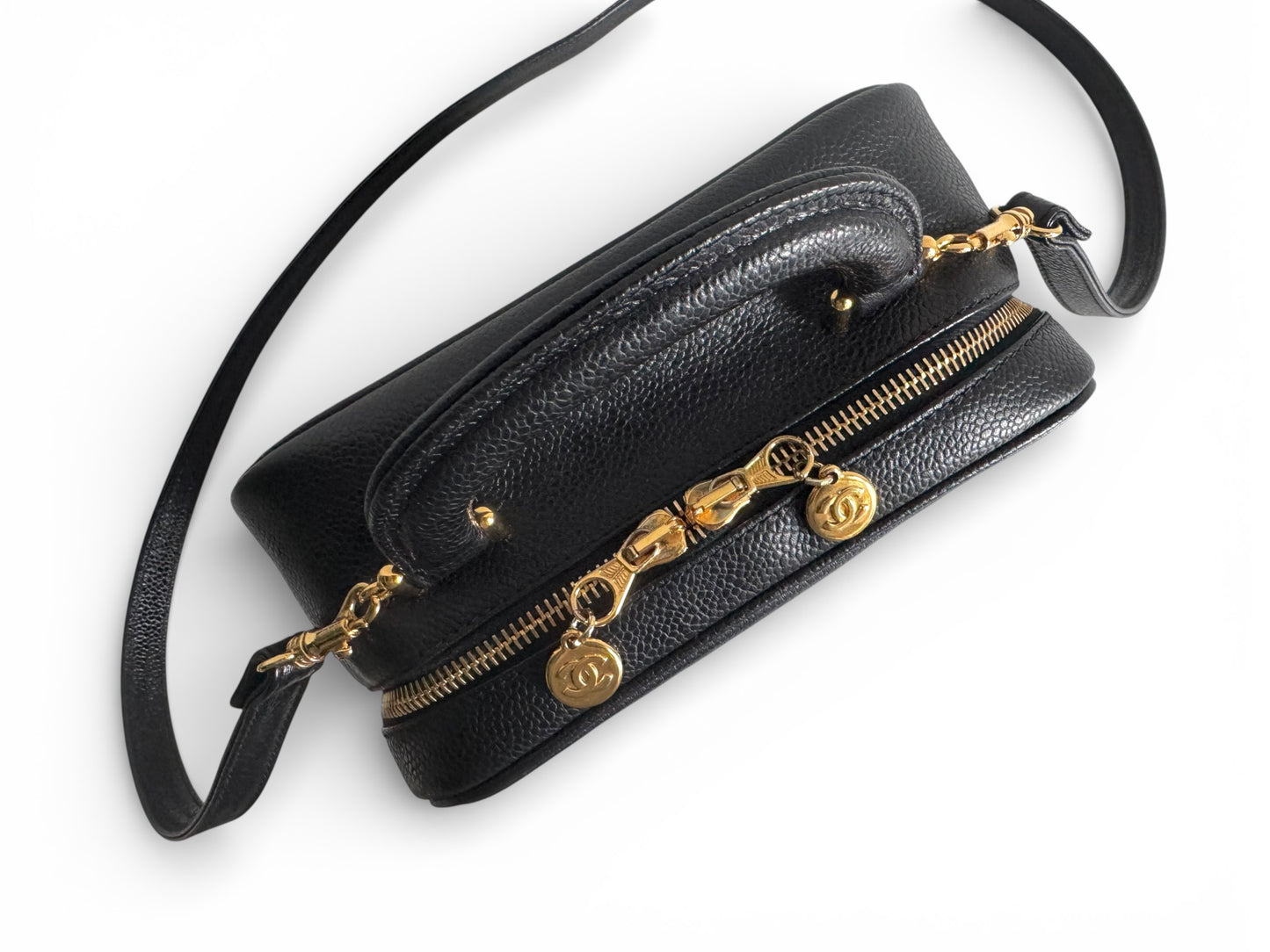 CHANEL Caviar Timeless CC Vanity Case