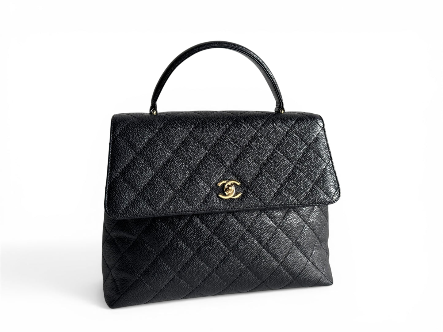 CHANEL Caviar Quilted Jumbo Kelly Flap