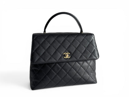 CHANEL Caviar Quilted Jumbo Kelly Flap