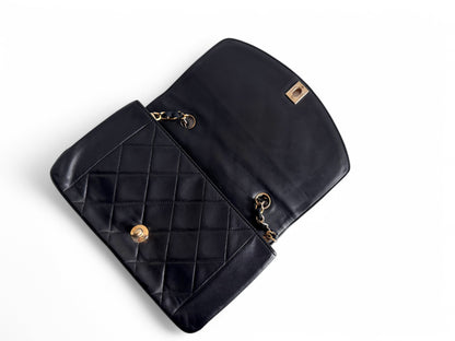 CHANEL Lambskin Diana Small Single Flap