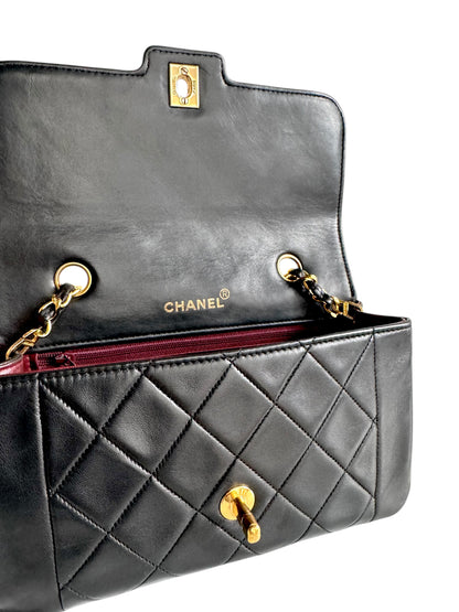 CHANEL Vintage Lambskin Small Diana Flap Bag