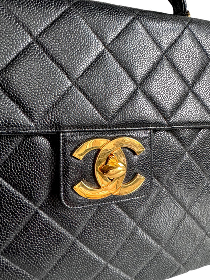CHANEL Caviar Quilted Briefcase Laptop Bag