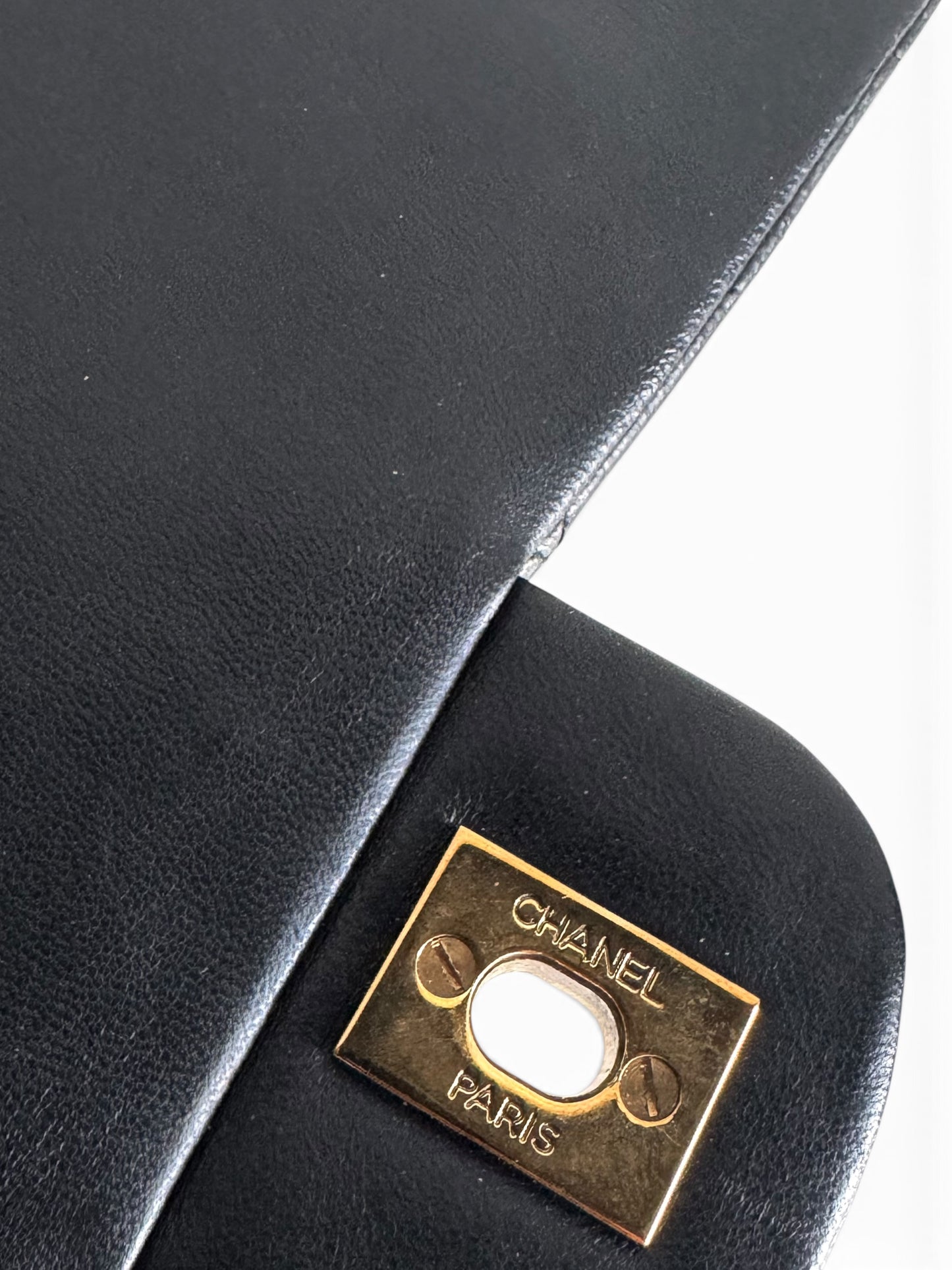 CHANEL Lambskin Quilted Medium Double Flap