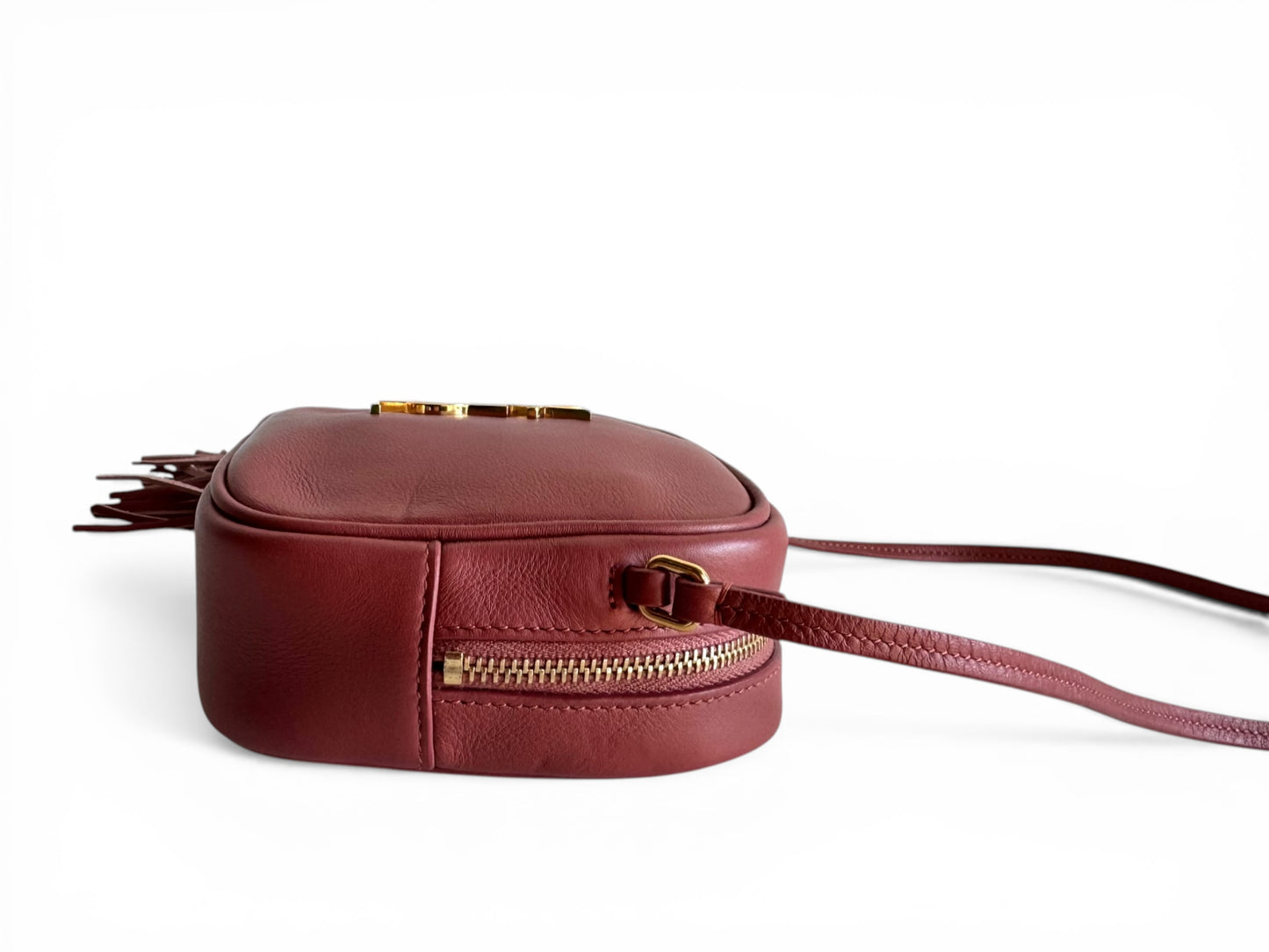 SAINT LAURENT Nappa Monogram Blogger Bag