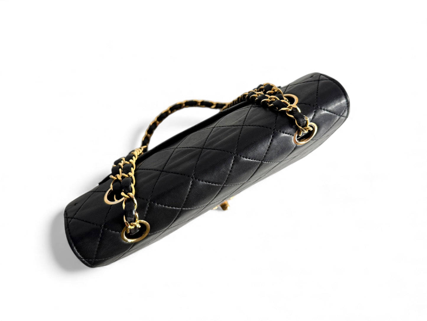 CHANEL Vintage Single Flap Bag Black