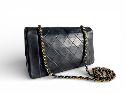 CHANEL Lambskin Diana Quilted Medium Single Flap