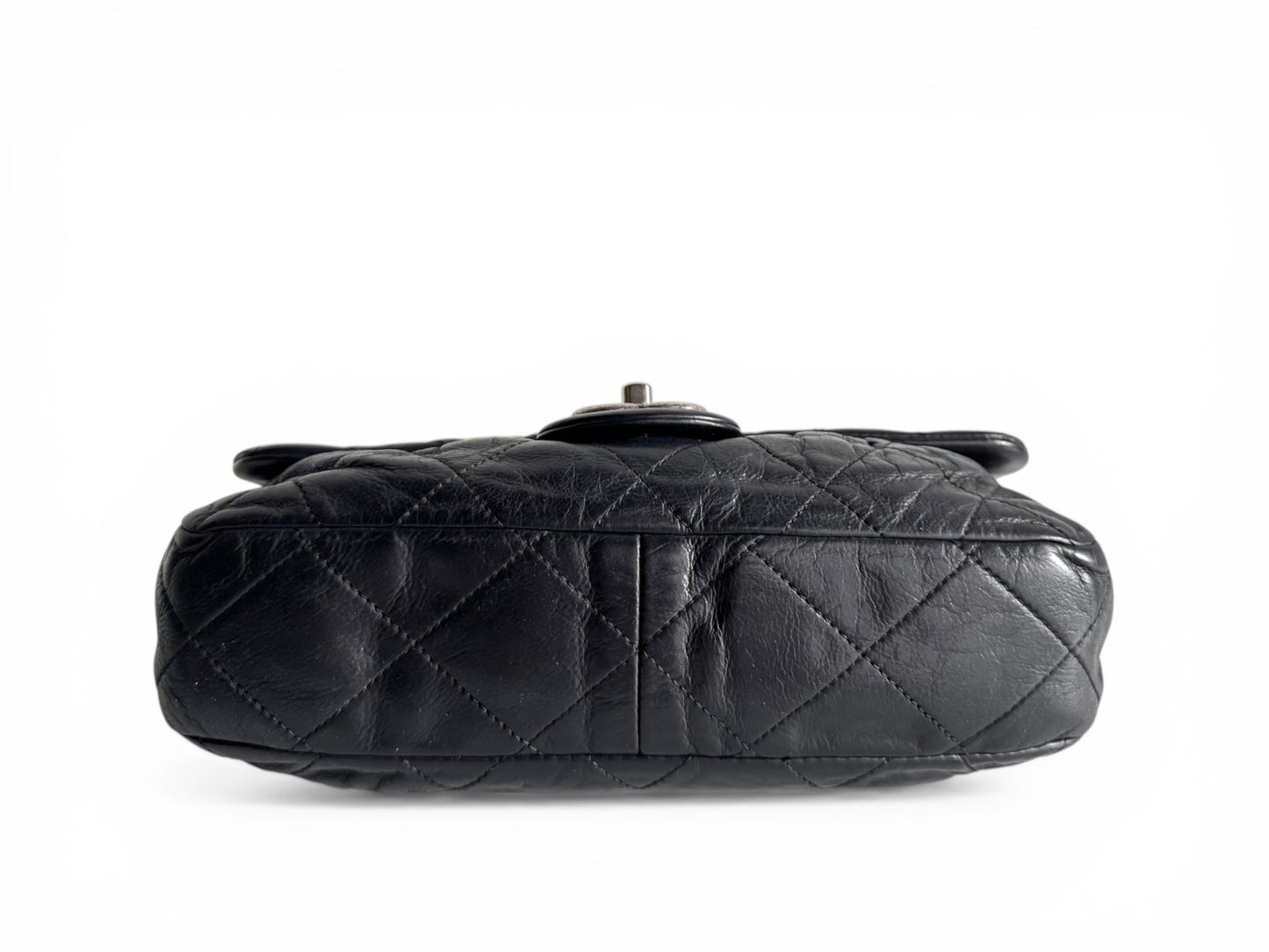 CHANEL Iridescent Lambskin Quilted East West Flap Bag