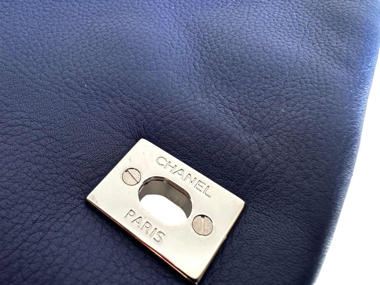 CHANEL Calfskin Quilted CC Curvy Flap