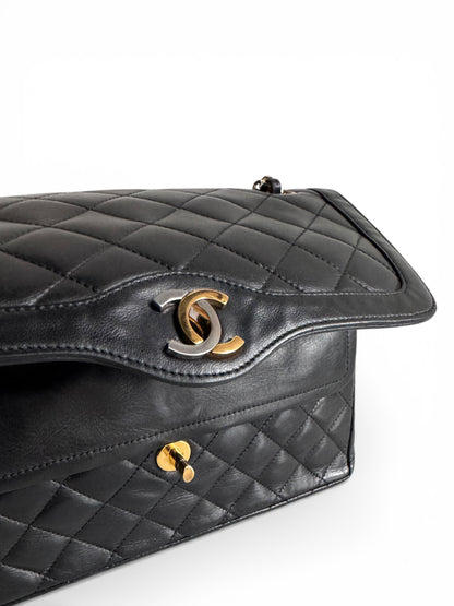 CHANEL Lambskin Quilted Medium Double Flap Bag