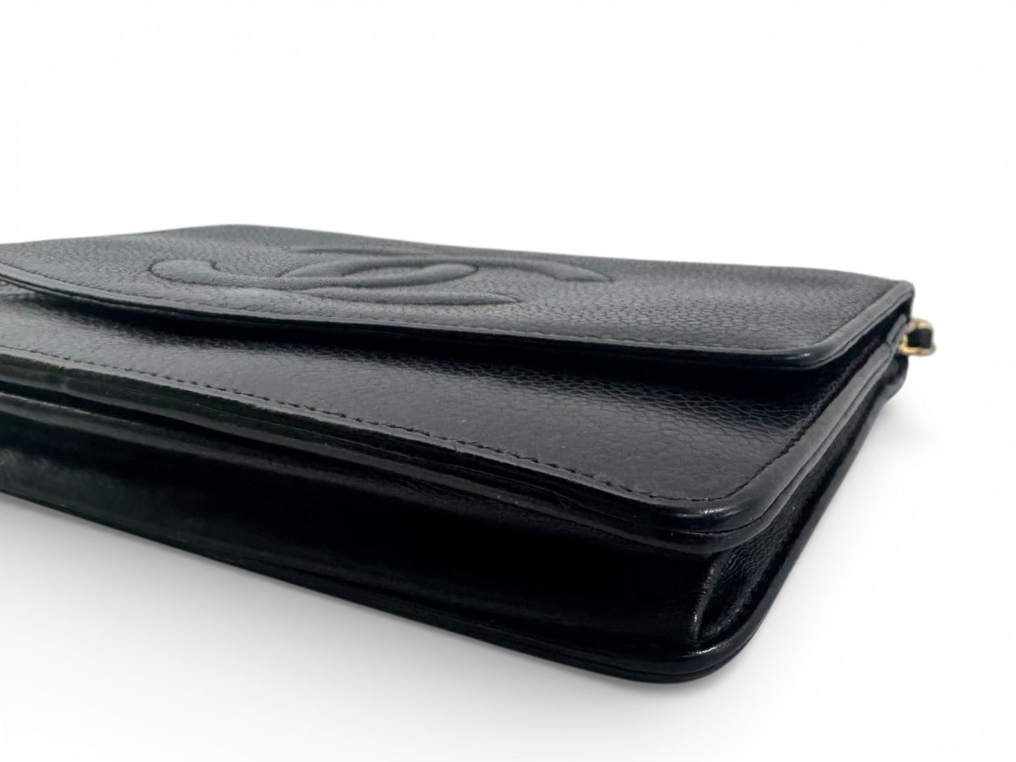 CHANEL Caviar Timeless CC Wallet On Chain WOC