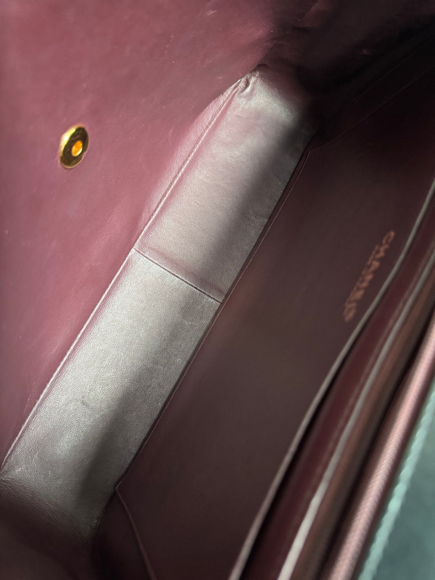 CHANEL Lambskin Quilted Jumbo Single Flap Bag