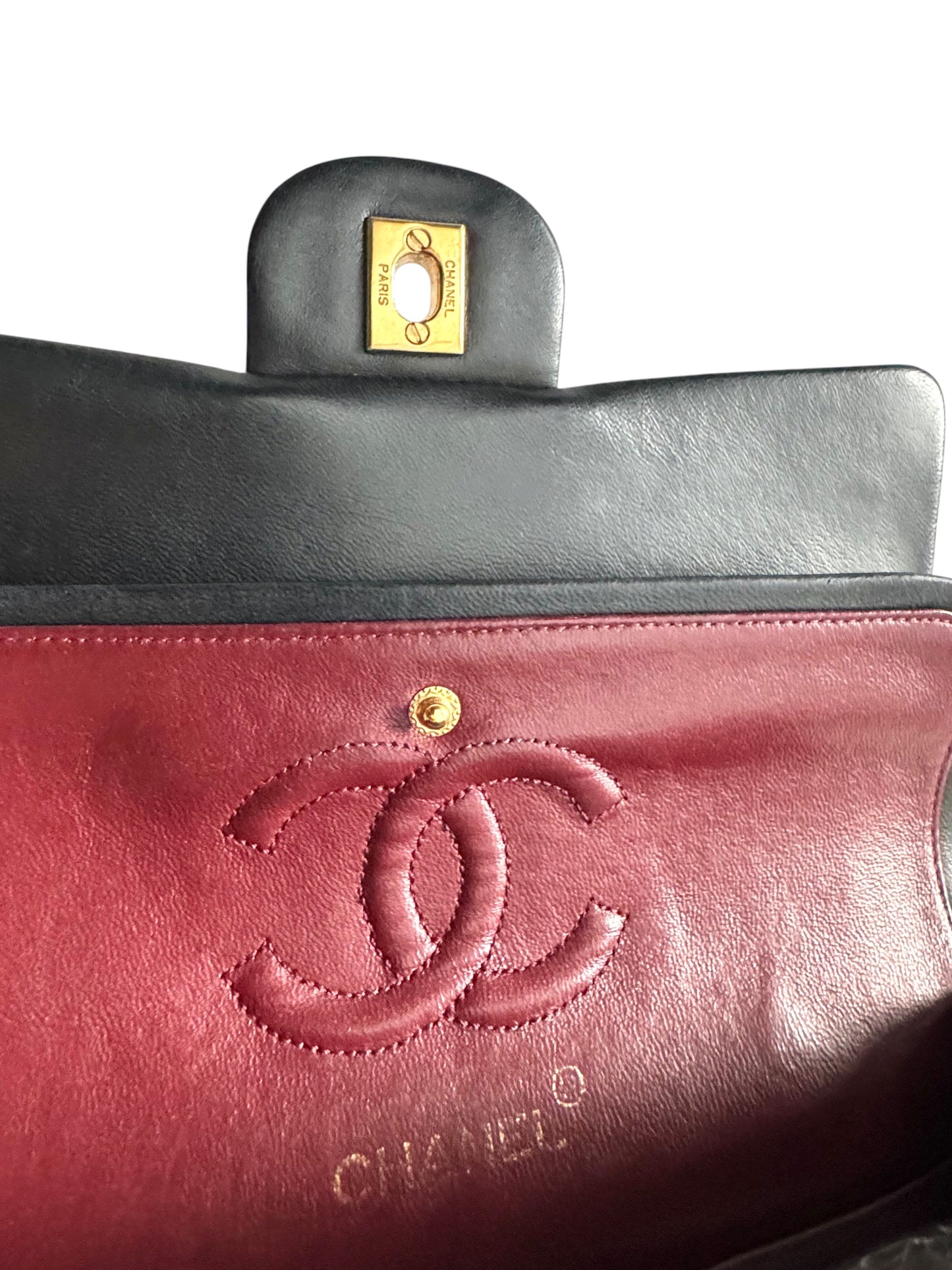 CHANEL Lambskin Quilted Small Double Flap