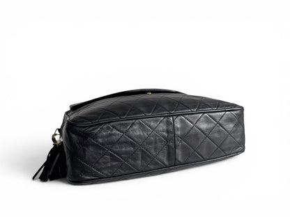 CHANEL Lambskin Quilted Tassel Camera Case