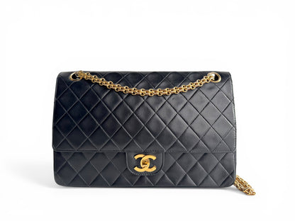 CHANEL Lambskin Medium Mademoiselle Double Flap