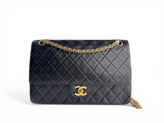 CHANEL Lambskin Medium Mademoiselle Double Flap