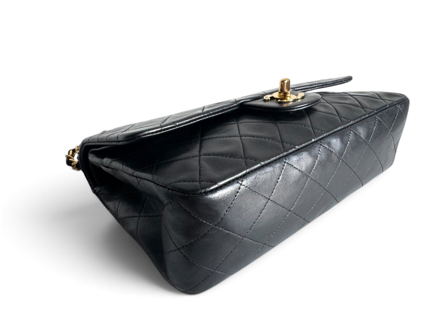 CHANEL Lambskin Quilted Medium Double Flap